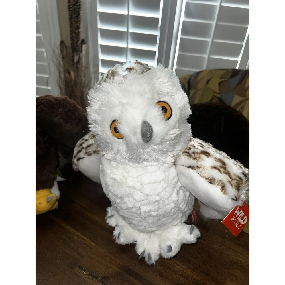 Wild Republic Eagle Bird Brown Owl White Plush Stuffed Animal